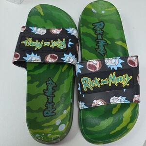 Rick and Morty men's soccer slide sandals